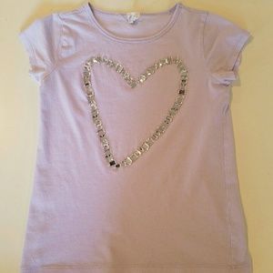 Crewcuts Girls Purple T-shirt Size 8